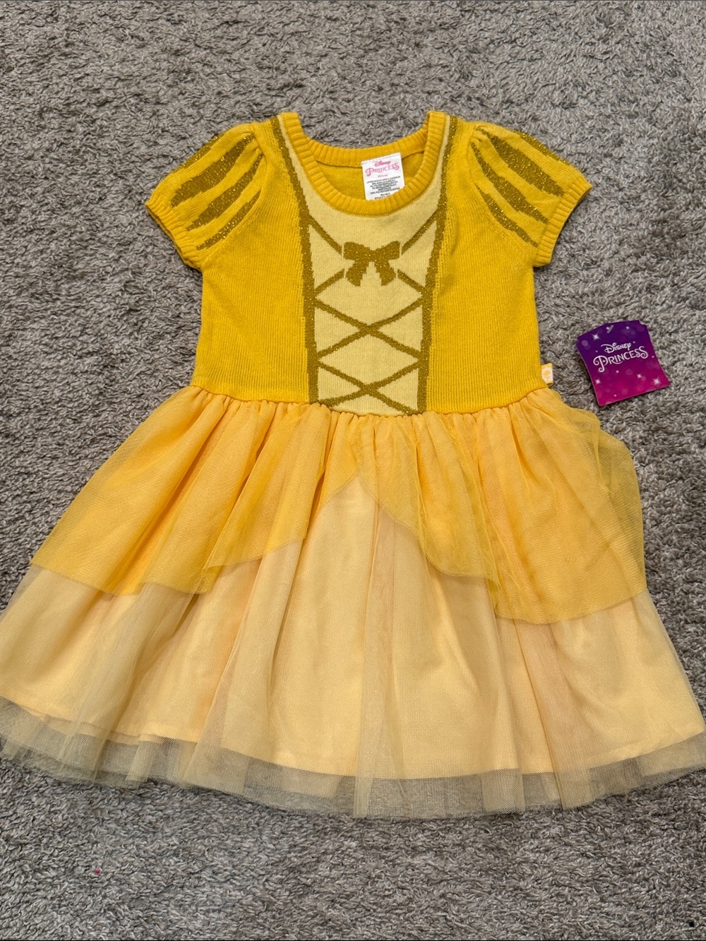 Disney Yellow Belle-Inspired Tulle Costume Dress